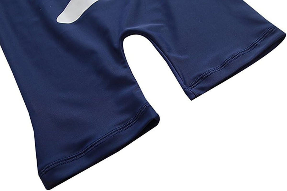 Baby Boys One-Piece Zipper Swimsuit with Hat