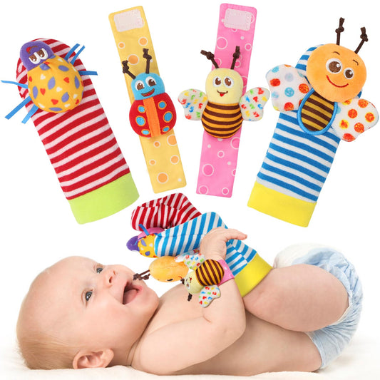 Baby Rattles Gift Set – Hand & Foot Toys for 0–12 Months