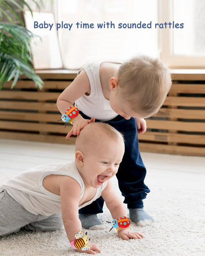 Baby Rattles Gift Set – Hand & Foot Toys for 0–12 Months