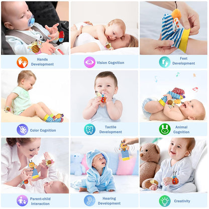 Baby Rattles Gift Set – Hand & Foot Toys for 0–12 Months