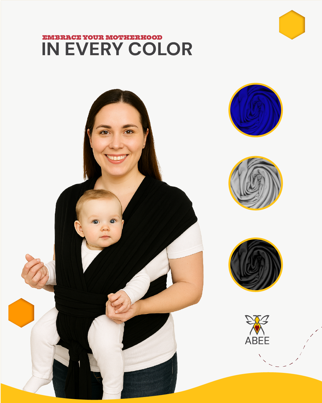 Ergonomic Baby wrap Carrier - Carry your baby with comfort, safety, and love.